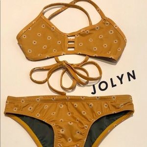 JOLYN Tomcat Yellow Sunflower Bikini